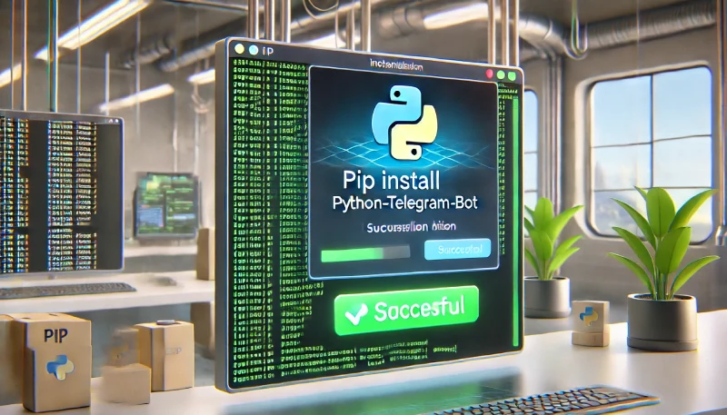 کتابخانه python-telegram-bot را نصب کنید
