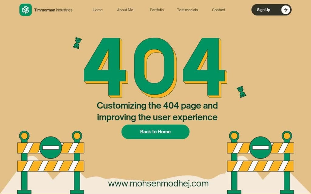 سفارشی‌سازی صفحه 404 و ارتقاء تجربه کاربری