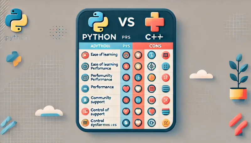 مزایا و معایب Python و C++