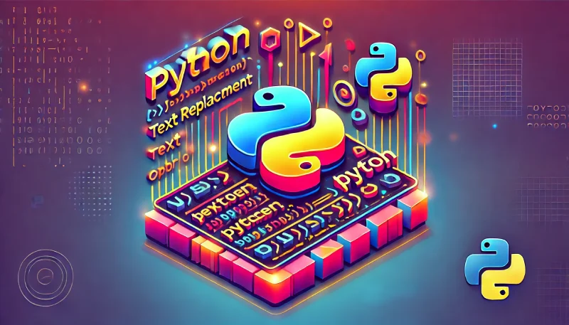 حذف و جایگزینی متن در پایتون