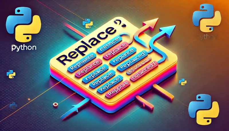 تابع متد ()replace Python