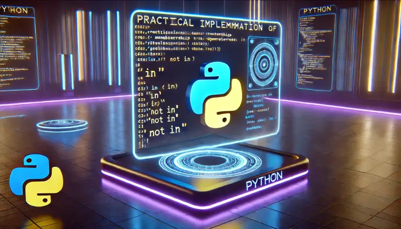 پیاده‌سازی عملی Membership Operators در Python